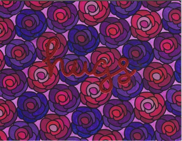 Connected Roses
(red, blue, & purple)
Hugs Card